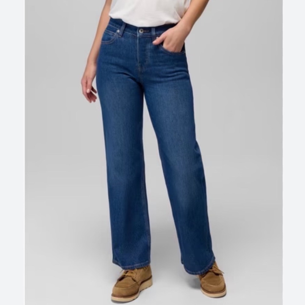 Prana Dark Wash Straight Leg Denim Jeans Size 10 30‎